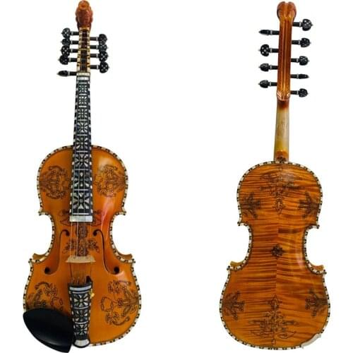 Deluxe fancy Norwegian fiddle 4/4 violin (4*4) of profession concert #SONG