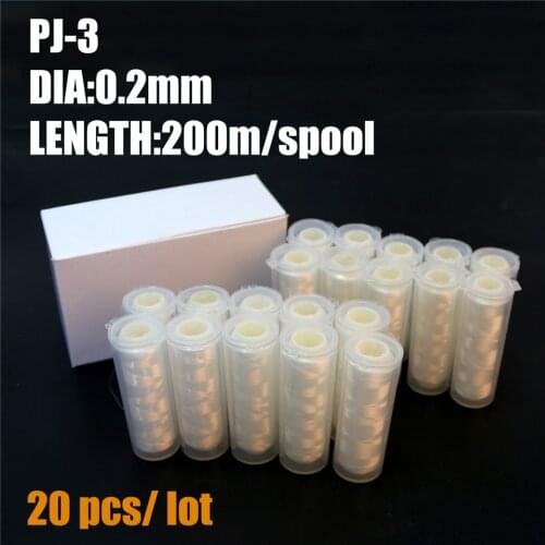 Maximumcatch 20pcs 100/200m 0.2mm/0.25mm Strong Polyester Fishing Bait Elastic Thread Spool Invisible Fishing Line Bait