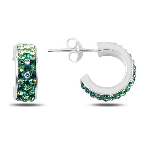 Silver 925 Sterling Zircon Stone Earrings