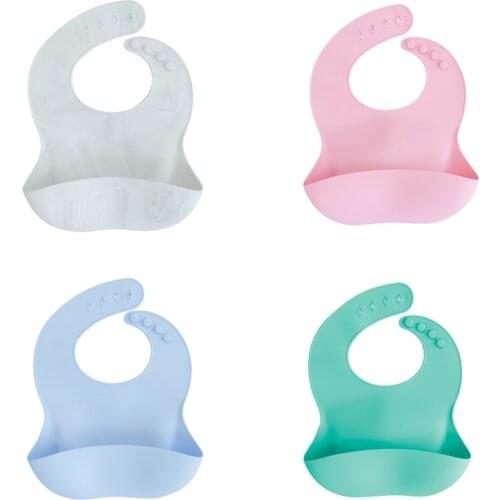 Silicone Bib Baby Waterproof Feeding Stuff Kids Aprons Saliva Towel Bandana Newborn Girls Boys Adjustable Bibs For Children