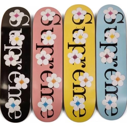 Skateboard Deck Four-color Flowers Maple World Famous Decorative Skateboard Art Collection Skate Deck