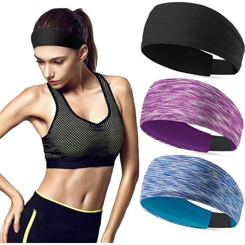 Sports Headbands for Women 3 Pack Workout Headband Womens Yoga Athletic Headband-Non Slip Fitness Headband Moisture Wicking