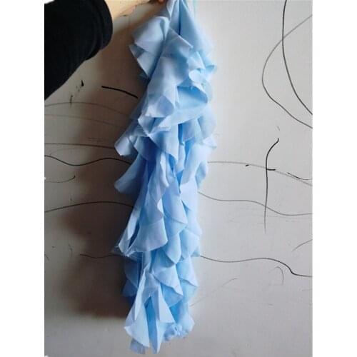 Wedding ruffled curly willow chair sash tails 100 pcs /lot free shipping