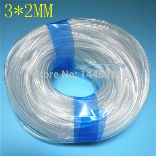 In stock Eco solvent / UV printer ink tube 3X2MM 3X1.8MM for Epson DX4 DX5 DX7 Xuli Roland Mimaki Mutoh ink pipe hose 50M/lot