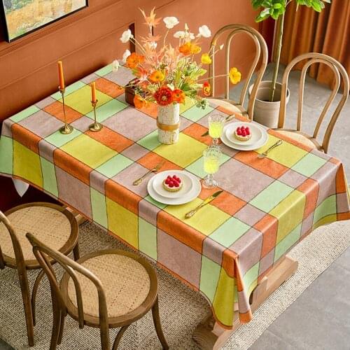 Waterproof, Oil-proof And Scalding Disposable PVC Tablecloth Dining Table Rectangular Tablecloth Coffee Table Table Mat Ins