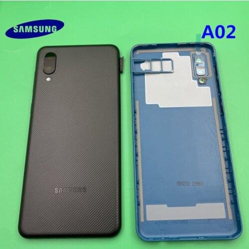 For Samsung Galaxy A02 A 02 Battery Back Cover Door Rear Housing Case Assembly Repair Parts For Samsung A02F A 02F Back Housing