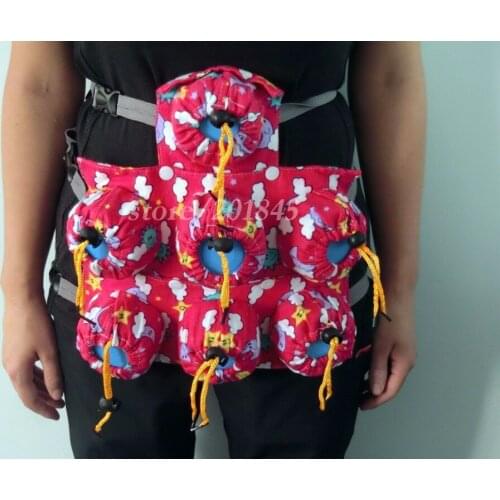 1Pcs Red Moxibustion Box Seven United Can Split Type Pure Cotton Cloth Of The Waist And Abdomen Physiotherapy