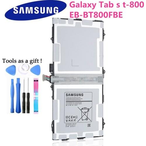 100% Original Tablet Battery EB-BT800FBU EB-BT800FBC For Samsung GALAXY Tab S 10.5 SM-T800 SM-T801 T805C SM-T805 T807 7900mAh