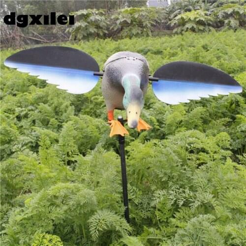 2017 Xilei Free Shipping Dc 6V Trapping Outdoor Plastic Duck Decoy Motorized With Spinning Wings