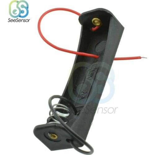 5Pcs AA Size Power Battery Storage Case Box Holder Leads With 1 Slots