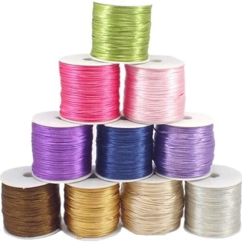 55m/roll Korean Waxed Nylon Cord Waxed Thread Cord String Strap Necklace Rope Bead For DIY Bracelet For Jewelry Making Findings