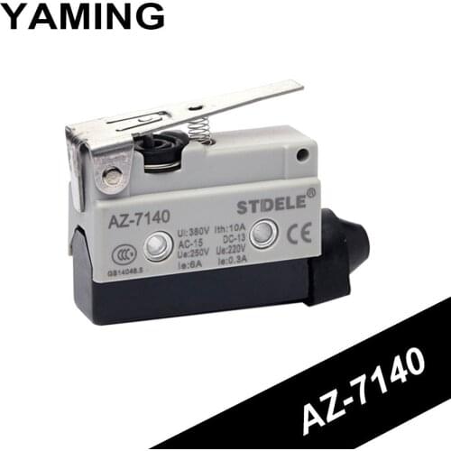 AZ-7140 Limit / Stroke / Micro Switch Silver contact 1NO1NC short lever Can Replace LXW6-11DG Black (5PCS)