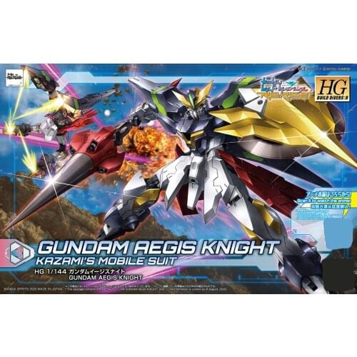 BANDAI HGBD: R 33 1/144 Aegis Divine Shield Knight Gundam Build Divers Transformable Assembly