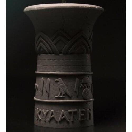 Base with pattern high 52mm Resin figure Model kits Miniature gk Unassembly Unpainted