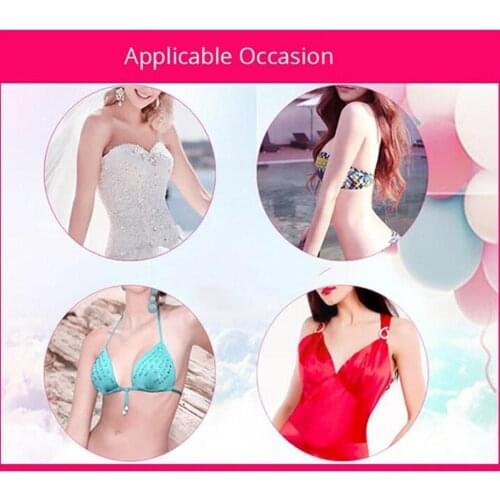 Strapless Bra Sexy Lace Bra Breast Lift Tape Push Up Self Invisible Nipple Cover For Female Dress Adhesive Pads Underwear P Y2V9