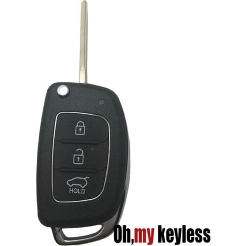 Flip Entry Keyless Remote Key Shell Fob Key case 2 3 4 Buttons for 2013 2014 Hyundai sonata Santa Fe 4-door key fob cover