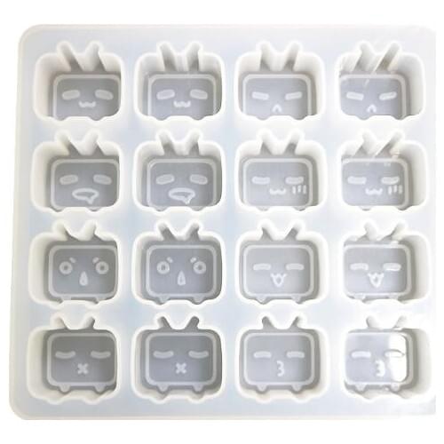 Diy crystal epoxy TV mold mirror frosted handmade resin mold pendant jewelry accessories