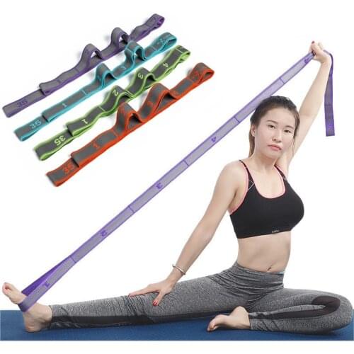 Yoga Resistance Bands Professional Nylon Latex Pull Belt Latin Dance Yoga Pilates Gym Fitness Exercise Elastic Band