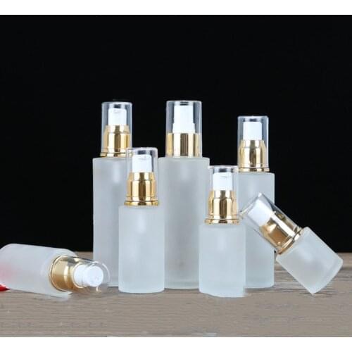 20ml Beauty Spray Lotion Pump 30ml Glass Toner Bottles 40ml Cosmetic Containers Bottles 50ml 60ml Empty Emulsion Bottle 100ml