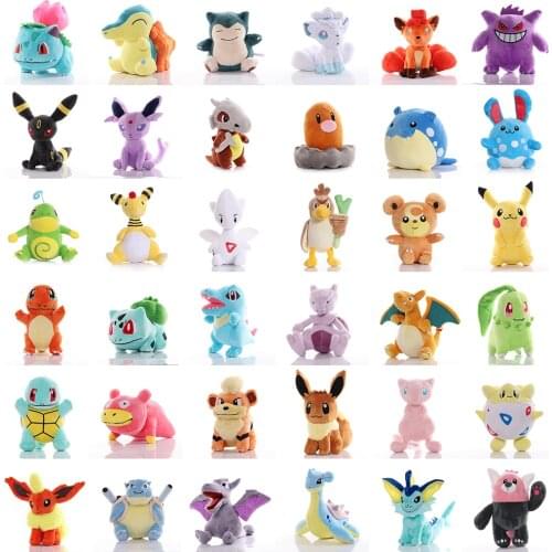 41 Styles Hot Toy Charmander Squirtle Bulbasaur Plush Anime Pokemoned Cute Pikachus Eevee Snorlax Peluche Doll Children Gift