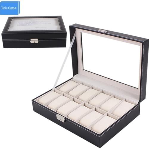Special Supply Watch 12 Slots Display Watch Box Jewelry Case Organizer Holder Boxes Caja de Reloj organizador reloj