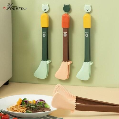OYOREFD Multi-function Silicone Food Tongs Buffet Cooking Tool Heat Resistance Bread Clip Pastry Barbecue Clamp Kitchen Utensils