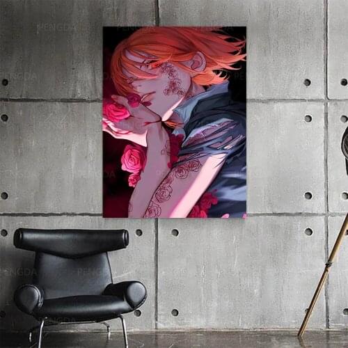 Wall Art Red Magic Dream Jujutsu Kaisen Cool Modular Canvas Home Decor Pictures HD Printed Paintings Living Room Artwork Framed