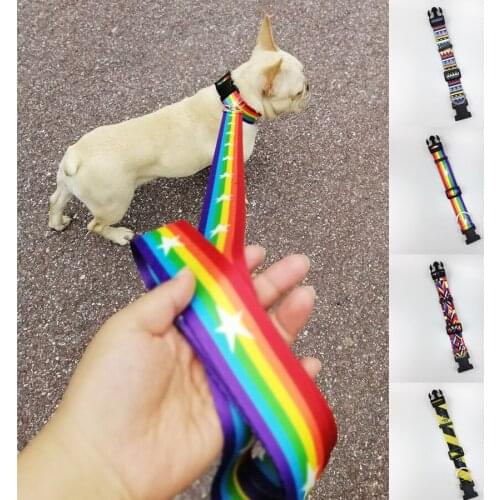 Dog Collar New Pattern Printing Adjustable Nylon Collar for Small Medium Large Dogs Floral Collars, Soft & Comfy &Made Well