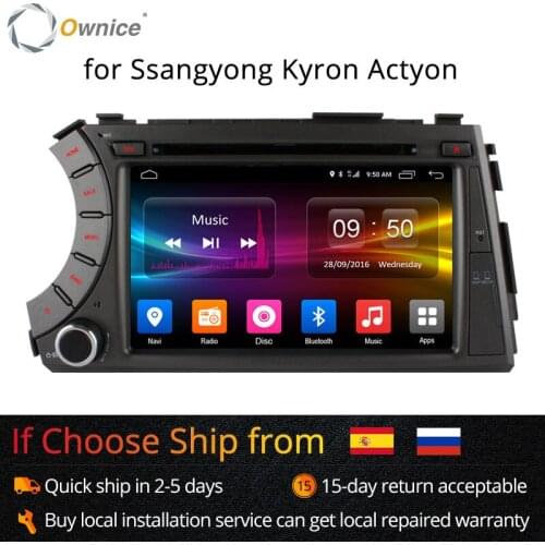 Ownice C500 4G SIM LTE Android 6.0 Octa 8 Core car dvd gps player for ssangyong Kyron Actyon 4G Wifi BT radio 2GB RAM 32GB ROM