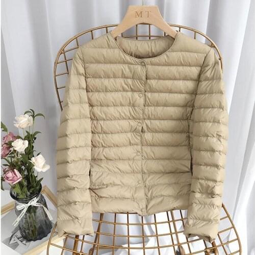 SEDUTMO Winter Plus Size 4XL Down Coat Women Short Ultra Light Thin Jackets Autumn Casual Slim Basic Coat ED1250