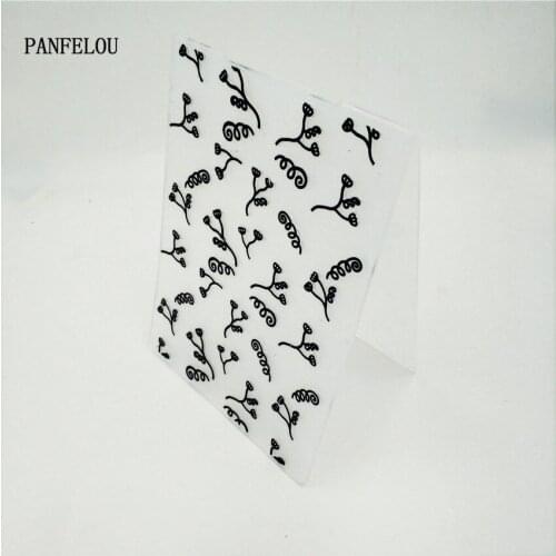 PANFELOU Easter The fruit leaves Embossing folders Plastic For Scrapbooking DIY Template Fondant Cake Photo Album Card Making