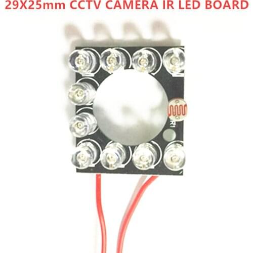 Infrared Light Board IP Camera IR LED Module 11pcs 5mm850nm IR LEDs 90 degree 60 degree for 3.6mm 6mm lens