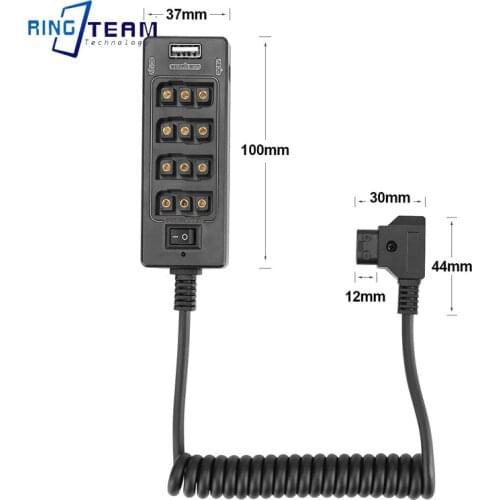 Is Suitable For Powering Multiple Wireless Receivers And On-Board Displays D-TAP1 Sub 4+2DC+1USB Hub