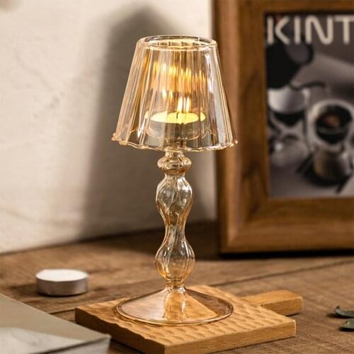 Candle Holder Decorative Candlestick Holder Candle Holder with Lid for Wedding Dinning, Party Decoration Accessory