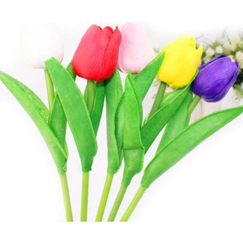 Drop Ship. Creative Tulip Flower Ballpoint Pen PU Imitation Plant Flowers Ball Pen School Students Stationery Supplies