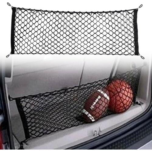 Universal Car SUV RV Trunk Cargo Net Storage Elastic Nylon Netting Organizer 110x50cm