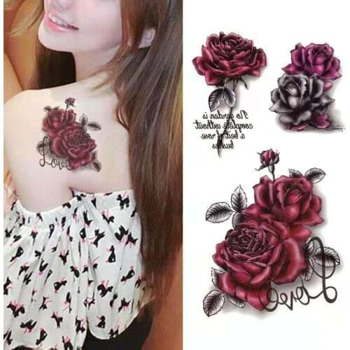 Waterproof Temporary Tattoo Sticker Black Sexy Flower Snake Mandala Flash Tatoo Henna Body Art Transferable Fake Tatto Woman Man