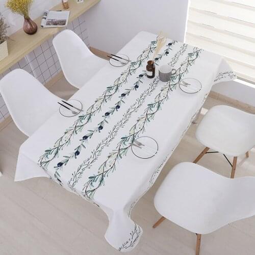 Plant Table Cloth Waterproof Tablecloth Oilproof Europe Nordic Table Cover Rectangular Tablecothes Photography Background Cloth