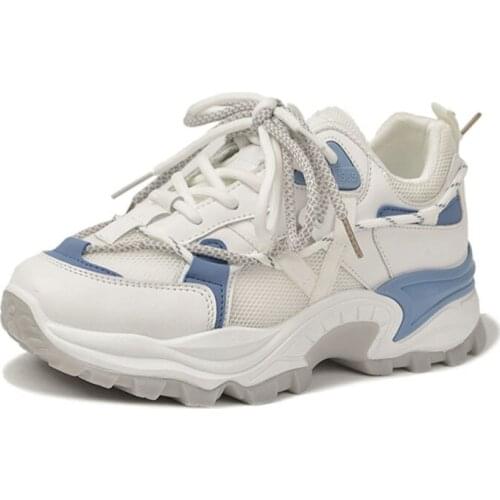 Womens Sneakers 2021 New Spring Platform Ladies Shoes For Women Street Fashion Female Casual Lady White Footwear Size 35-40