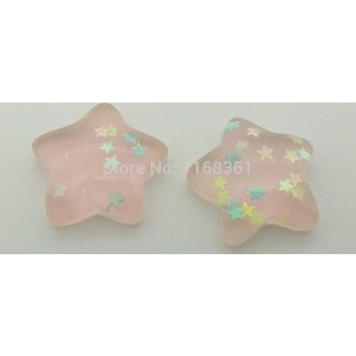 1pcs/lot resin flat back pentagram star bow 26mm Scrapbook Embellishment DIY Phone Decoration C402-10