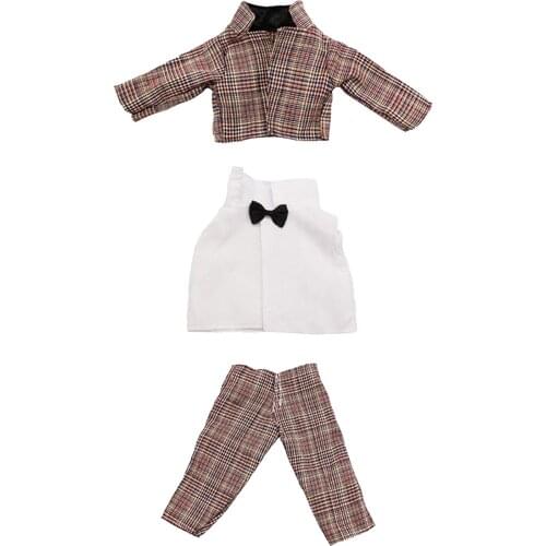18 Inch Boy Doll Clothes for American Doll - Brown Suit Jacket Coat Pants