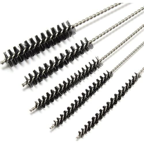 2-piece stainless steel baby bottle tube cleaner glass tube, beverage straw sewing machine paint gun cleaning brush