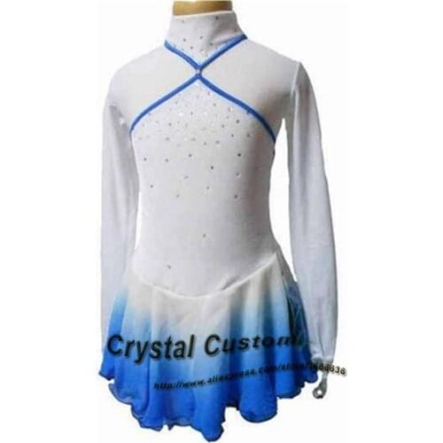 2016 Girls Figure Skating Dresses Fashion New Brand Vogue Figure Skating Competition Dress Customized DR3138