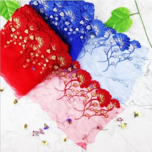 5Yards Lace Trimming DIY Garment Accessories Net Lace Trim Exquisite Embroidery Lace Ribbon Sewing Applique Wedding Decor Craft