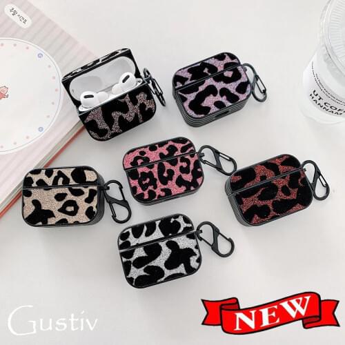 Air pods 1/2 Luxury Case Creative Wireless Bluetooth Headset Protective Cover Earphone Fashion Leopard Case for airpods 1 2