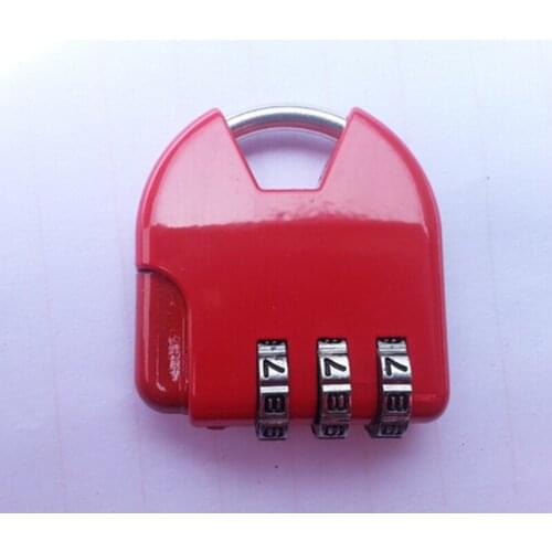 Travel Padlock Anti-theft Backpack Small Padlock Resettable 3 Digit Combination Suitcase Password Code Lock