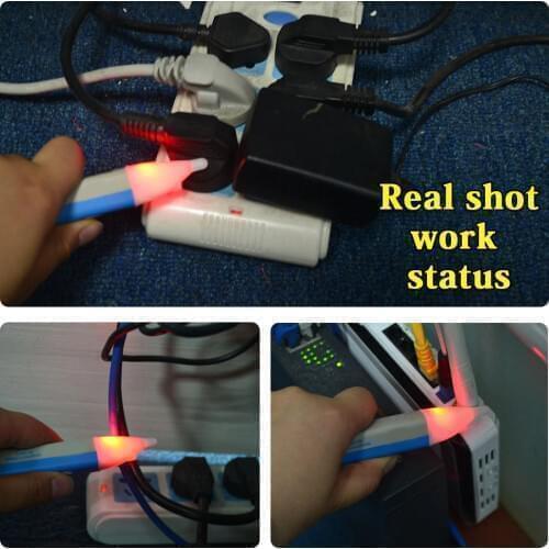 Electric Voltage Detector Sensor Tester 90-1000V AC Test Pen Voltage LED Light Indicator Pen