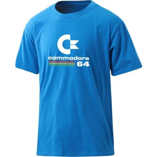 Mens Commodore T-shirts 2020 Cotton 100% Harajuku Clothing Fashion Leisure Male Summer Streetwear Tops Tees Leisure Camisetas