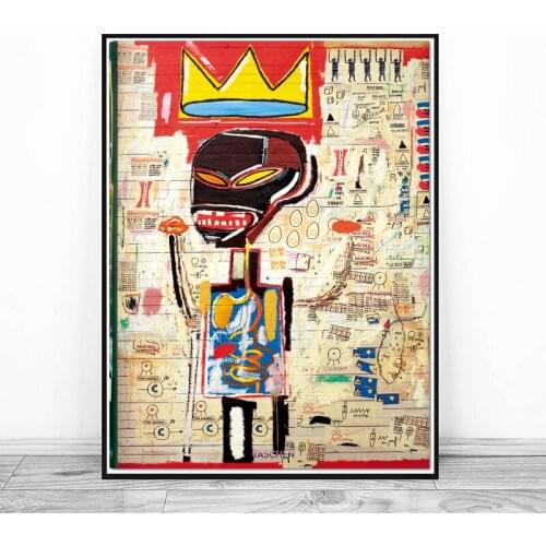 Jean Michel Eleanor Nairne Street Art King Canvas Poster Painting Wall Picture Print Home Bedroom Decoration Artwork