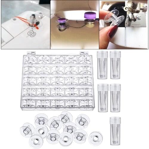 30 Pcs Spool Bobbin Sewing Machine Sewing Needles for Machine